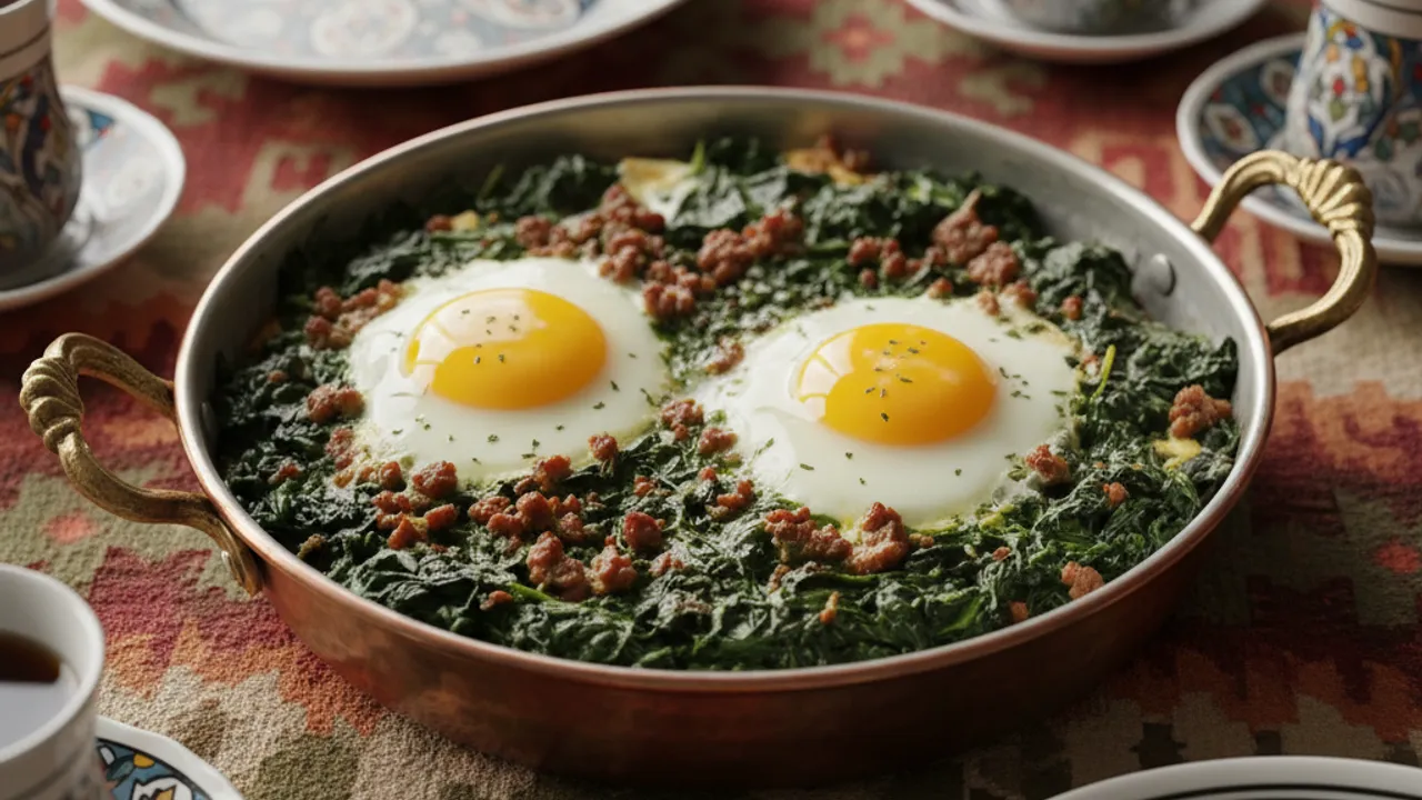 Fırında Yumurtalı Ispanak Tarifi