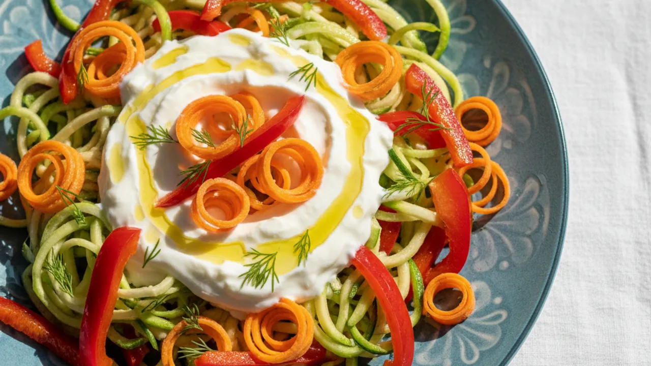 Kırmızı Biberli Kabaklı Salata Tarifi