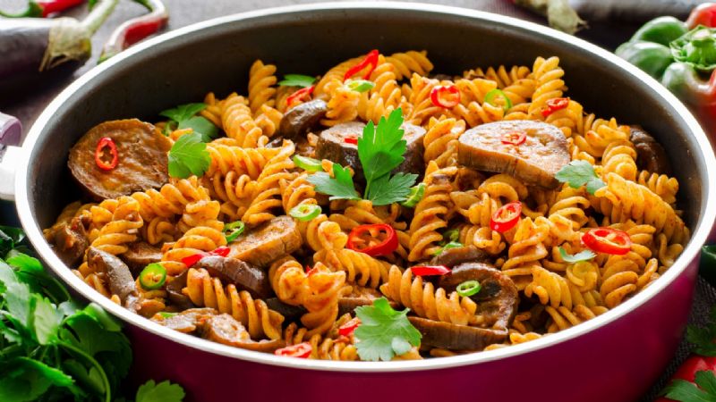 Patlıcanlı Makarna Tarifi