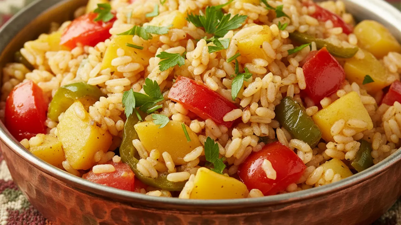 Sebzeli Pilav Tarifi