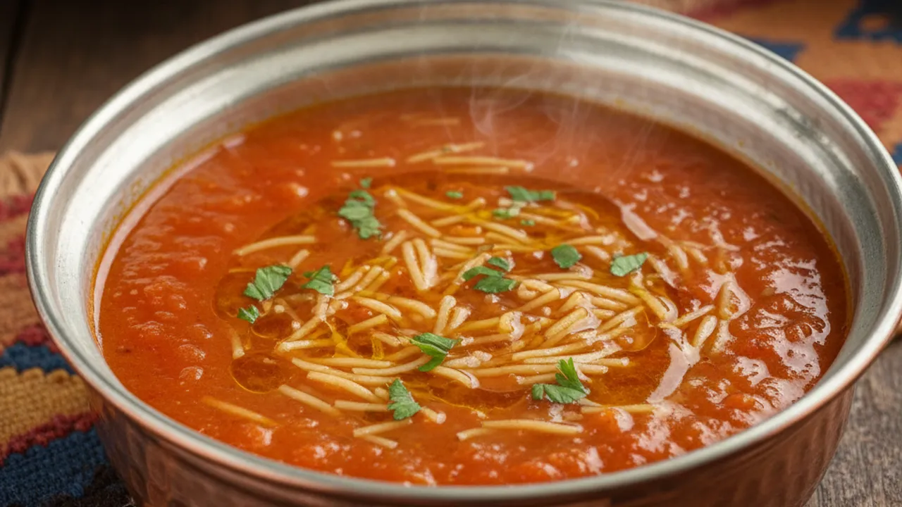 Şehriye Çorbası (Domateslı) Tarifi