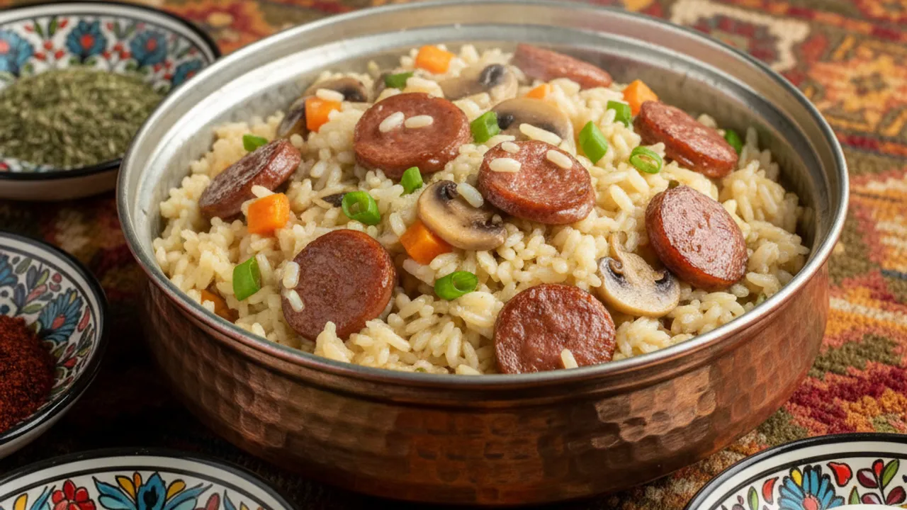 Sosisli Pilav Tarifi