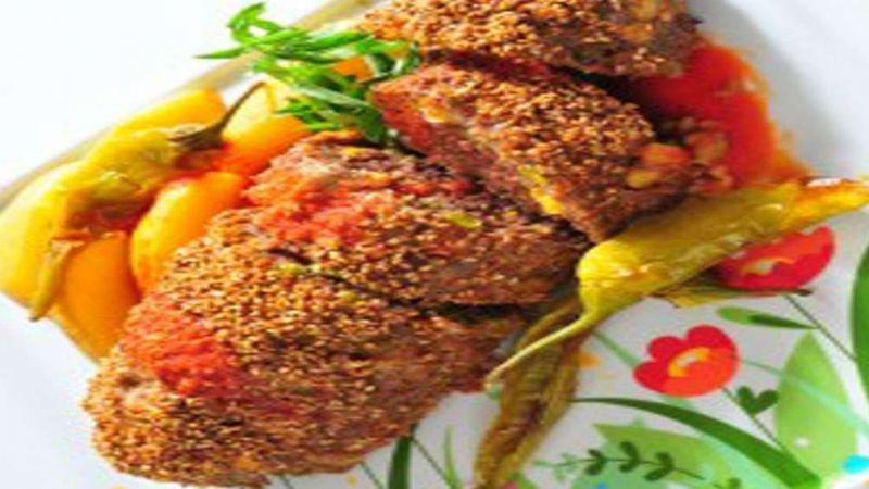 Susamlı Bezelyeli Rulo Köfte Tarifi