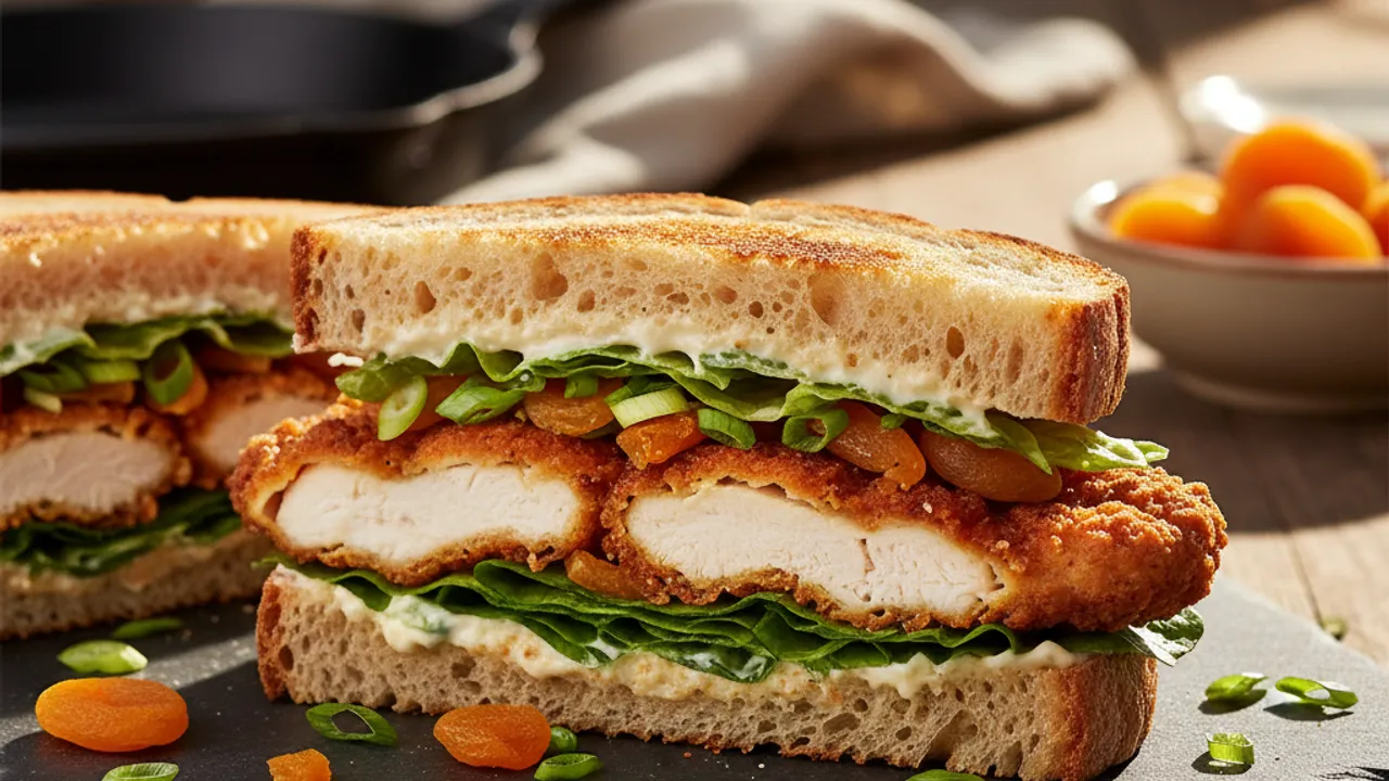 Tavuklu Kayısılı Sandviç Tarifi