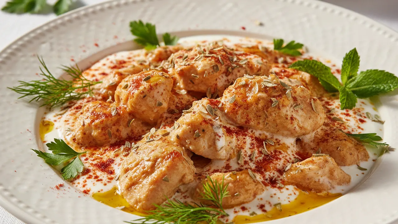 Yoğurt Soslu Tavuk Tarifi